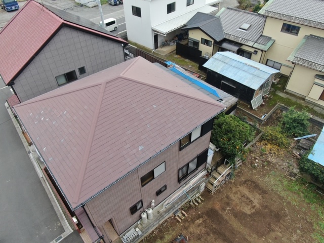 寒川町　屋根のカバー工法工事