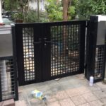 海老名市　両開き門扉仕様を変更しました。