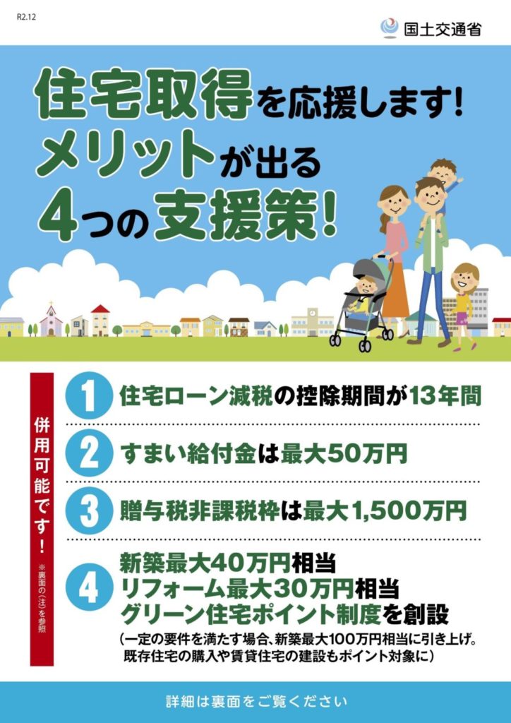 【グリーン住宅ポイント制度についてのおしらせ】