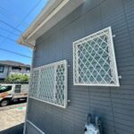 海老名市　「泥棒が侵入をあきらめるような窓の防犯対策」アルミヒシクロス面格子取付　施工例