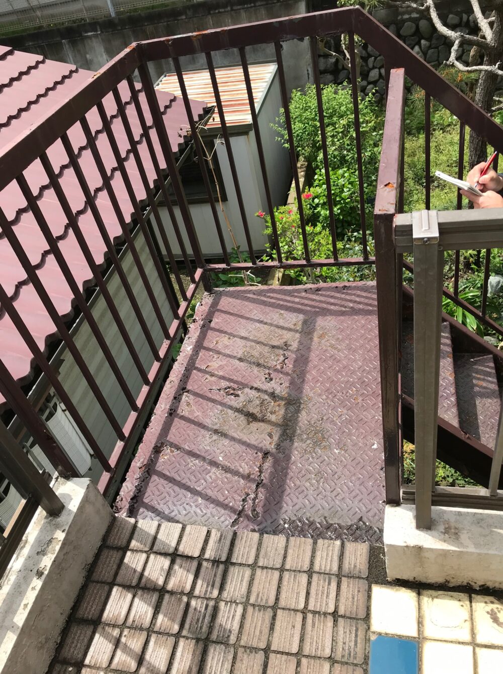 平塚様外階段塗装